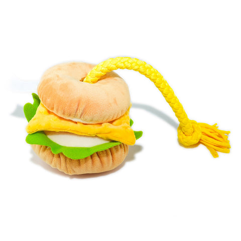 Dog Squeak Toys (hamburger)