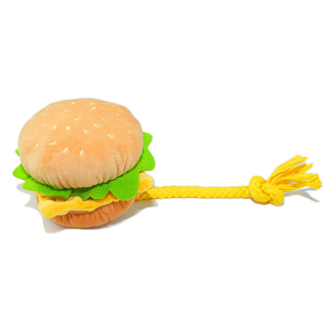 Dog Squeak Toys (hamburger)