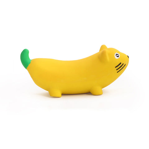 latex squeaky pet toy（Banana）