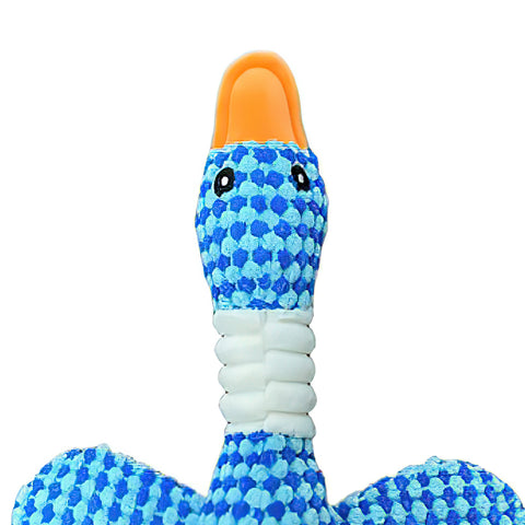 Plush goose squeaky pet toy