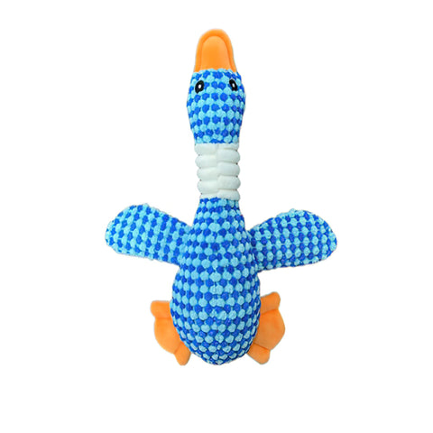 Plush goose squeaky pet toy