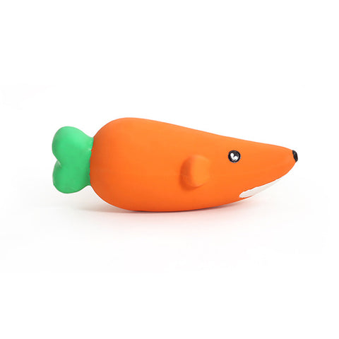 latex squeaky pet toy（Carrot）