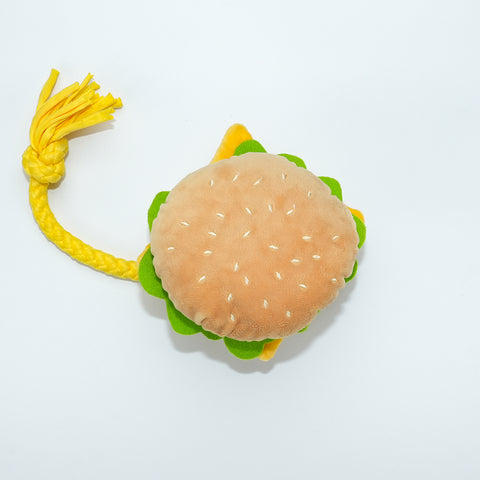 Dog Squeak Toys (hamburger)