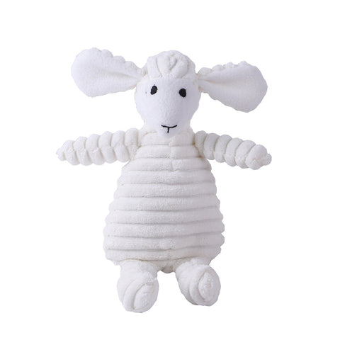 Flannel Sound Toys with Cotton Wadding（Lamb）