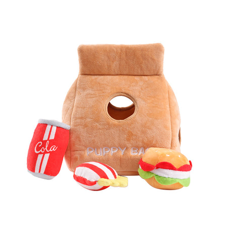 Hamburger Meal Sound Fun Pet Toy